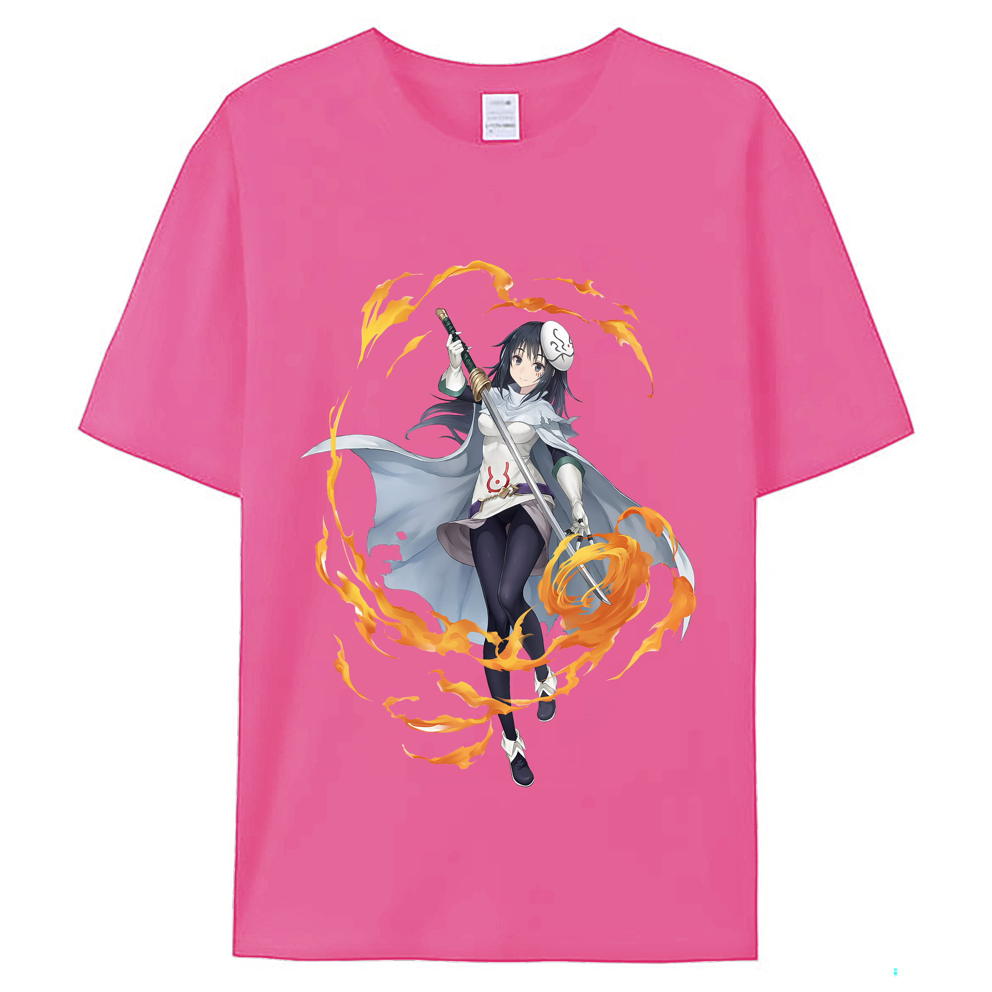 （画像用） 転スラ Regarding Reincarnated to Slime レディースカジュアルプリントTシャツ（綿100％）